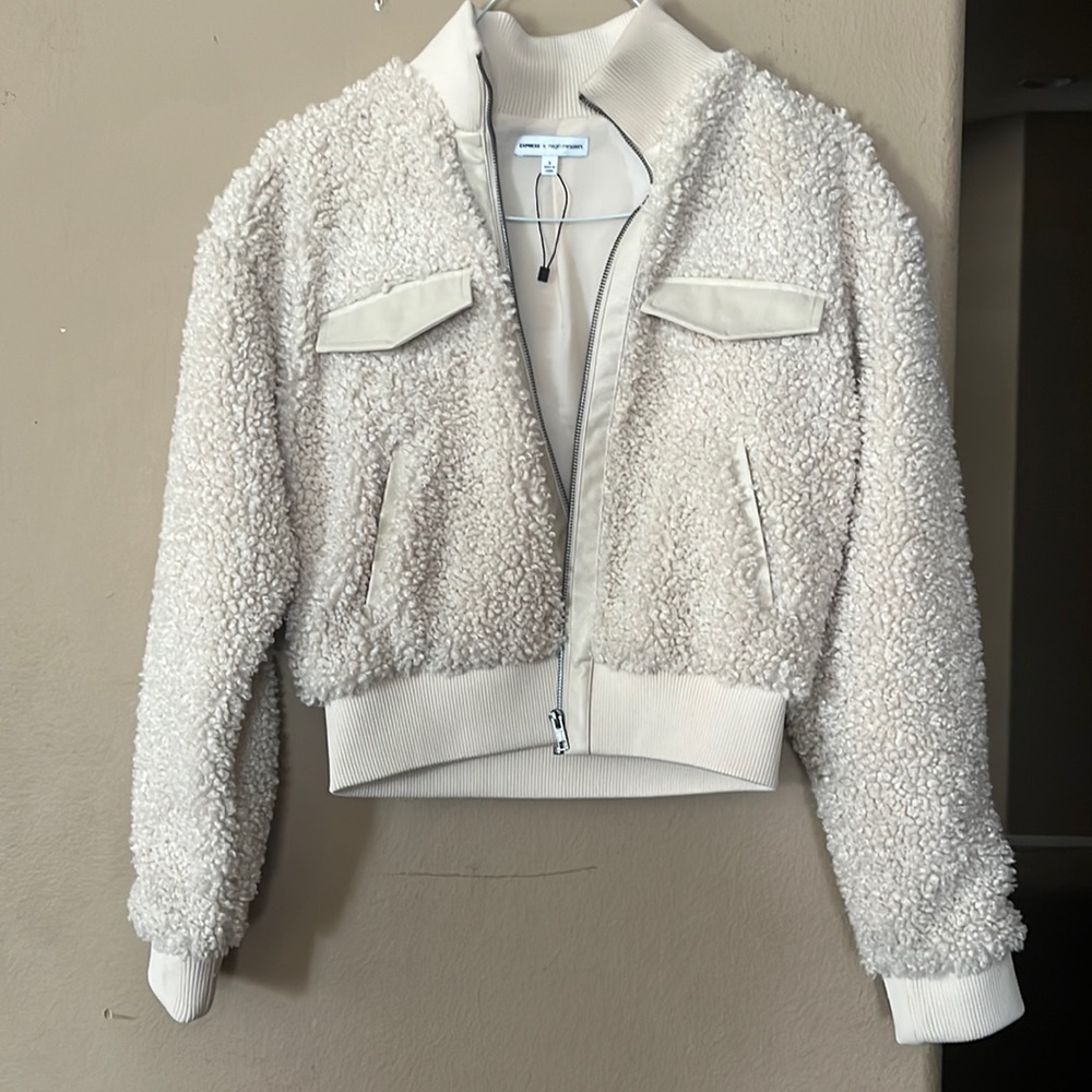 Express bomber jacket. Crop style Super cute